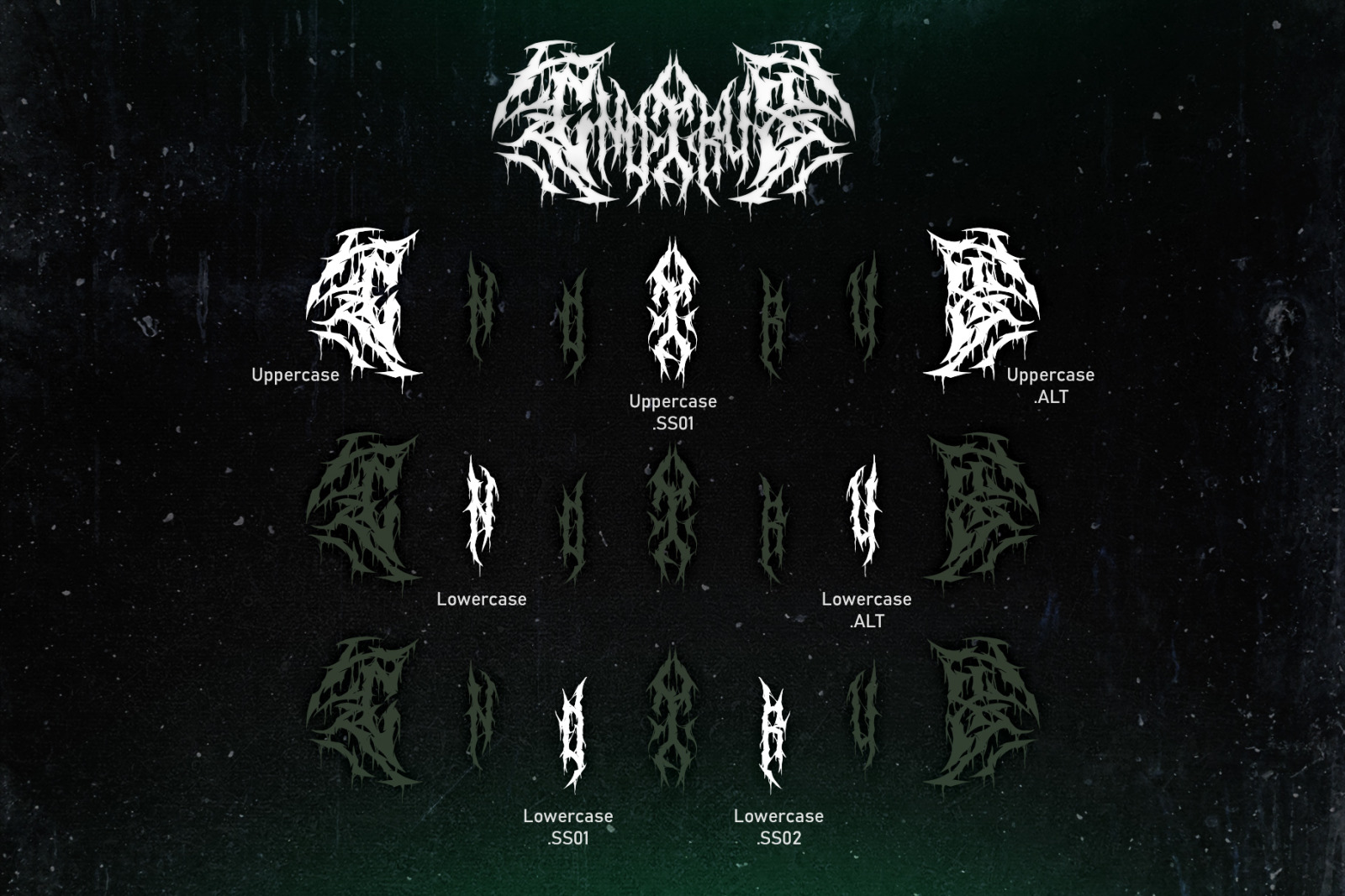 Drumonz | Death Metal Font