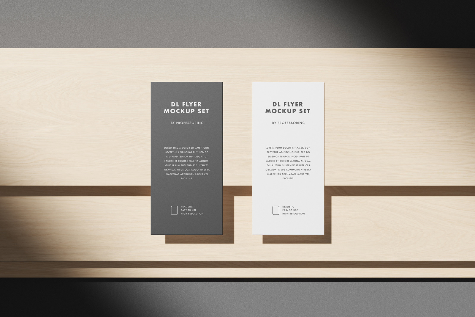 Portrait DL Flyer Mockup Set