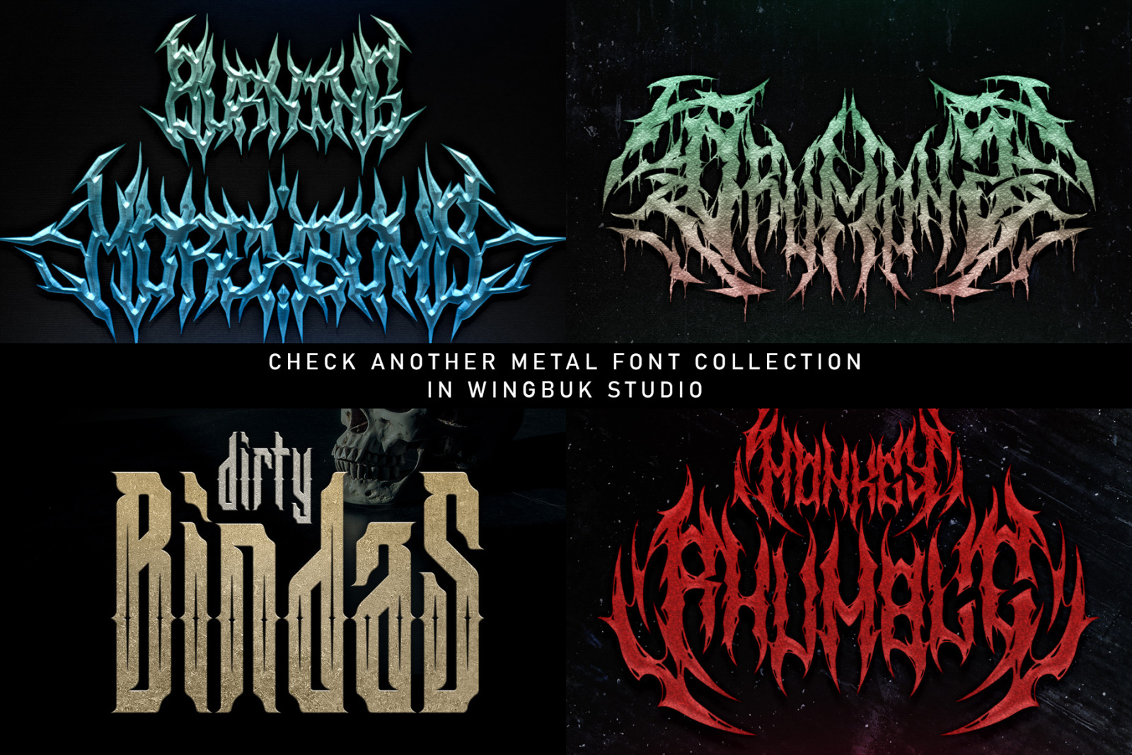 Drawn | Heavy Metal Font