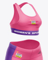 Women's Plus Size Fitness Kit Mockup – Half Side View