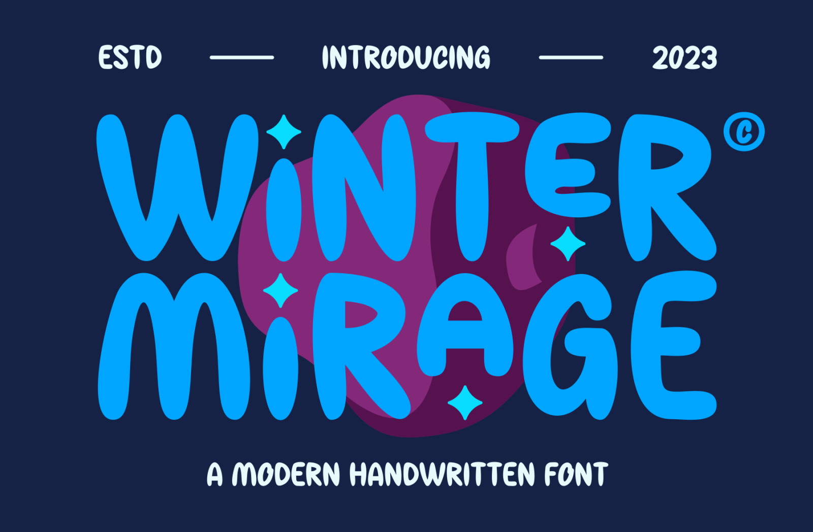 Winter Mirage - A Modern Christmas Playful Font