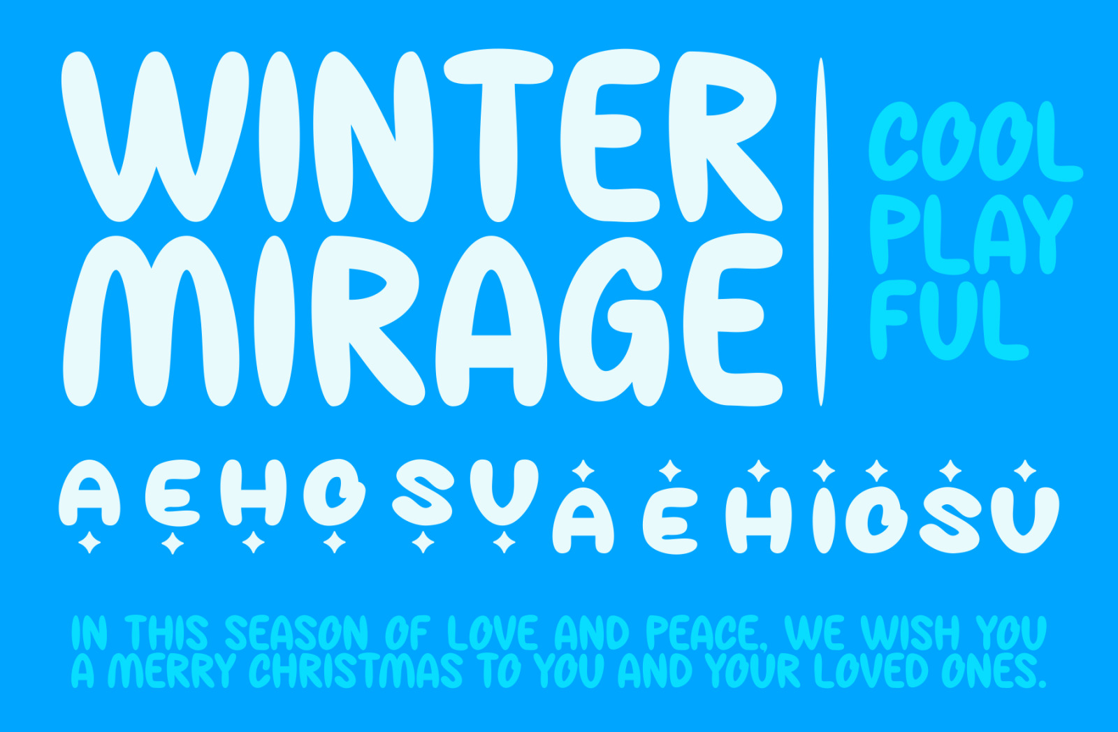 Winter Mirage - A Modern Christmas Playful Font Winter Mirage - A Modern Christmas Playful Font