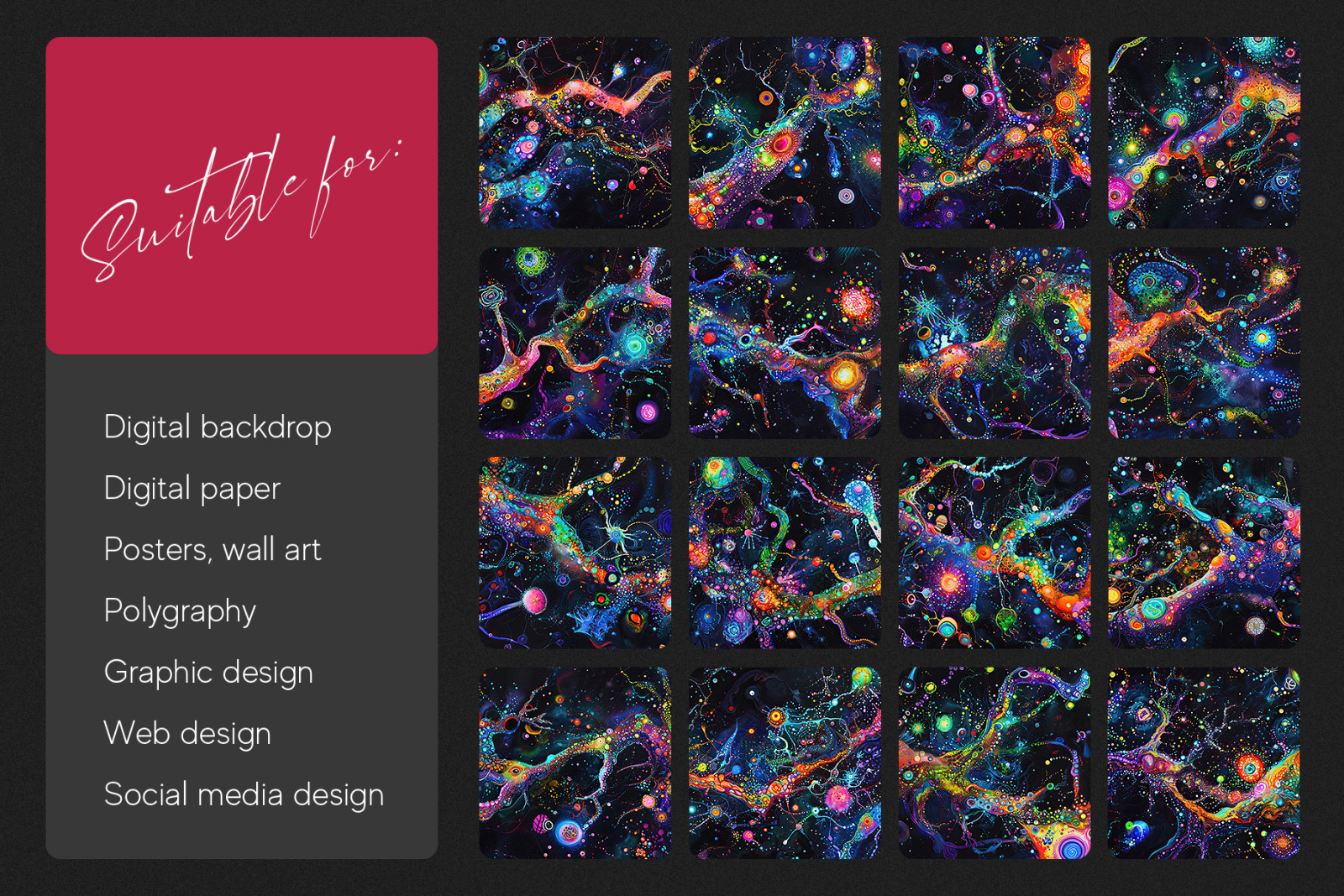 Psychedelic Neuro Art Texture Pack Psychedelic Neuro Art Texture Pack