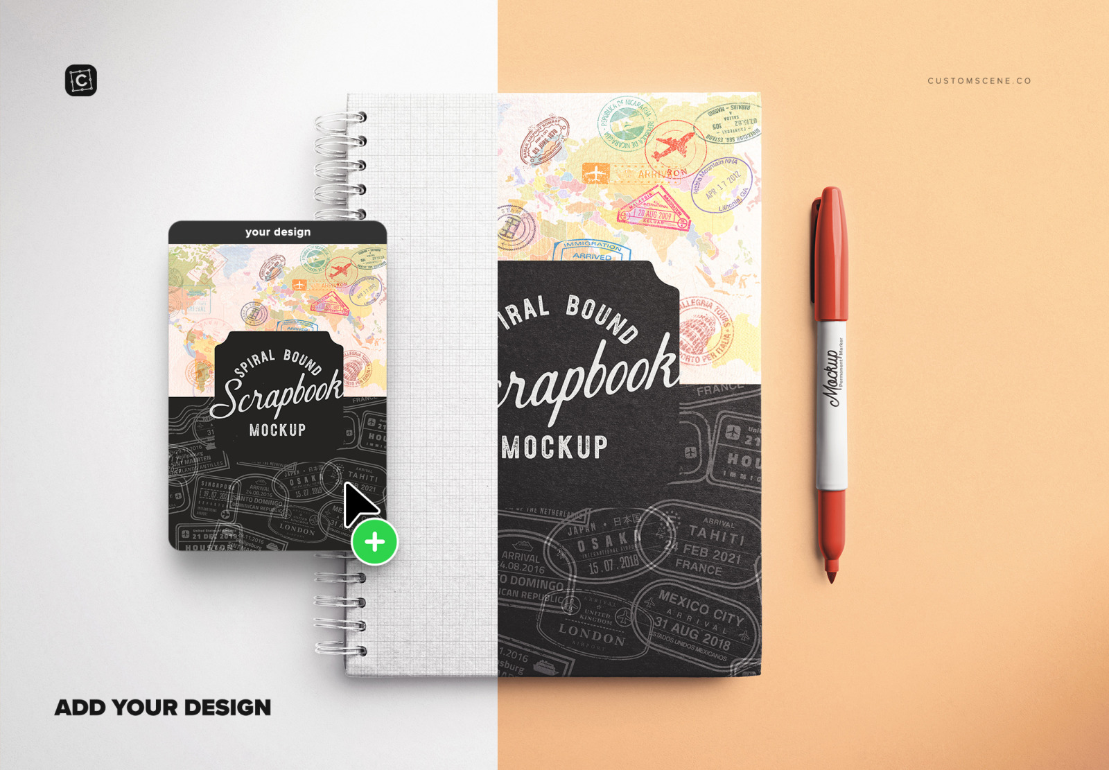 Kraft Scrapbook Mockup Kraft Scrapbook Mockup