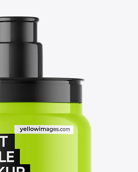 Glossy Sport Bottle Mockup