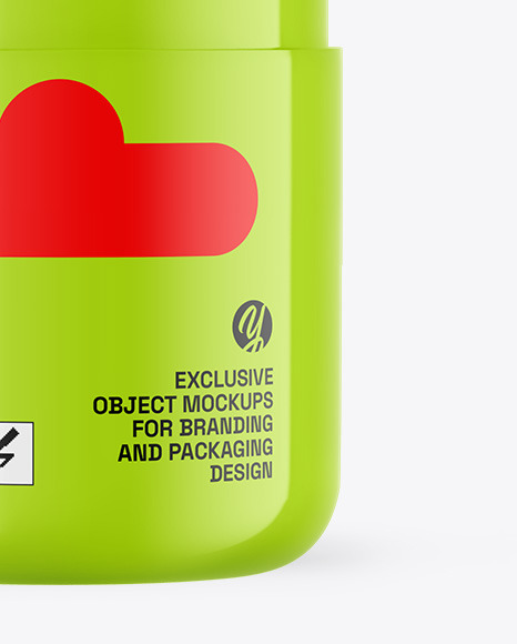 Glossy Sport Bottle Mockup