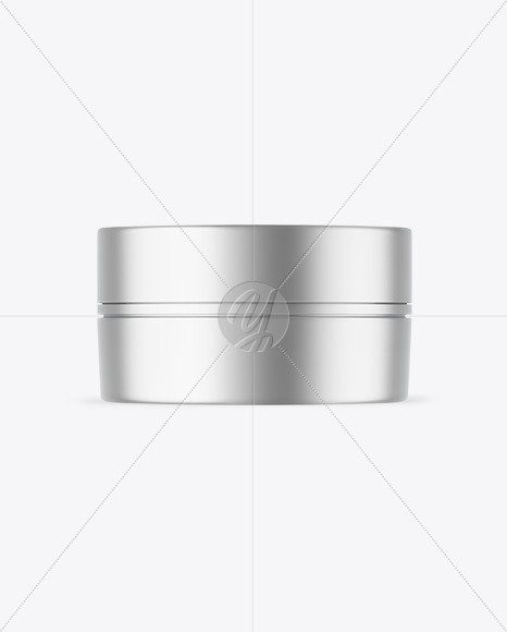 Matte Metallic Cosmetic Jar Mockup