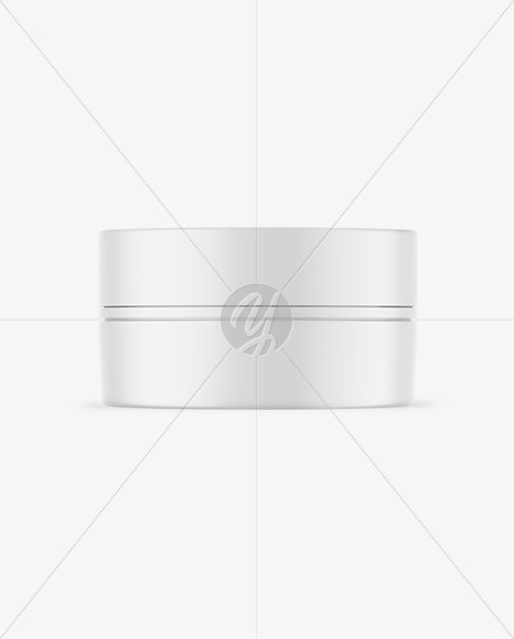 Matte Cosmetic Jar Mockup