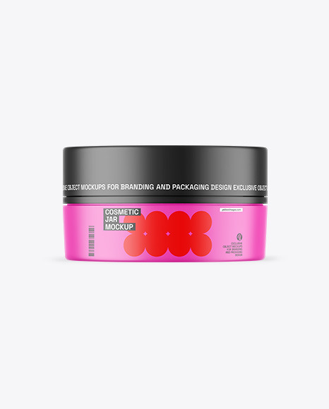 Matte Cosmetic Jar Mockup