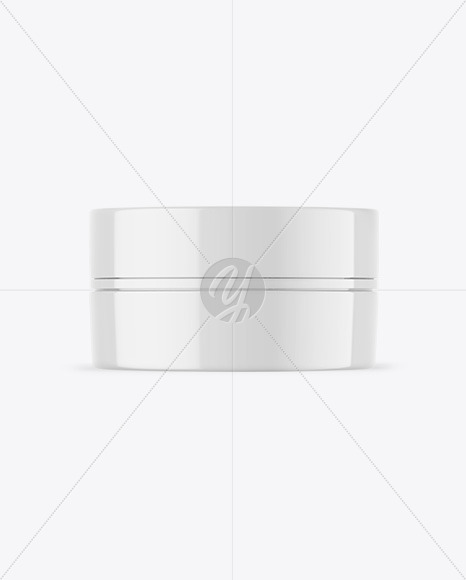 Glossy Cosmetic Jar Mockup