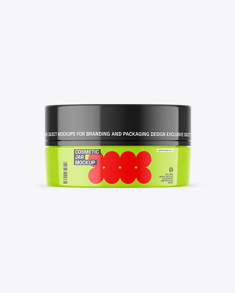 Glossy Cosmetic Jar Mockup - Glossy+Cosmetic+Jar+Mockup