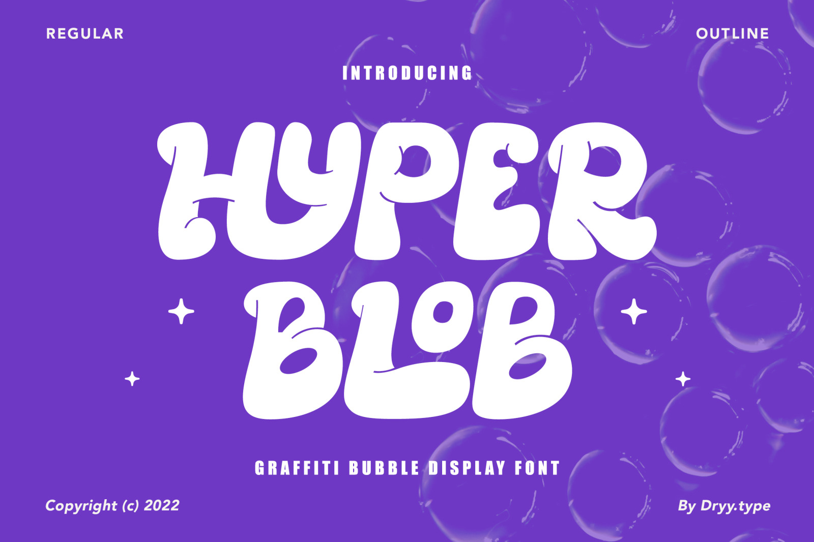 Hyper Blob - Graffiti Font Hyper Blob - Graffiti Font