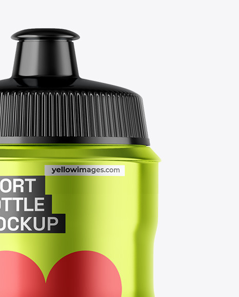 Metallic Sport Bottle Mockup Metallic Sport Bottle Mockup