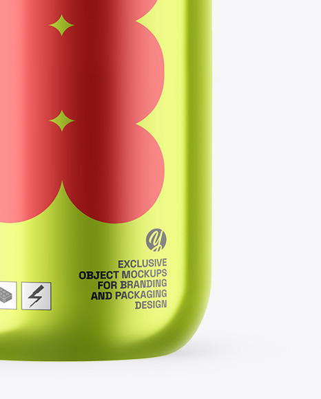 Metallic Sport Bottle Mockup Metallic Sport Bottle Mockup