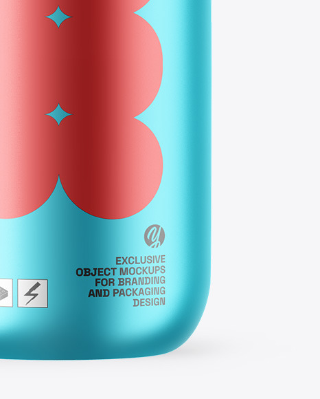 Matte Metallic Sport Bottle Mockup Matte Metallic Sport Bottle Mockup