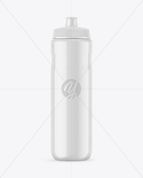 Glossy Sport Bottle Mockup