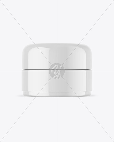 Glossy Cosmetic Jar Mockup