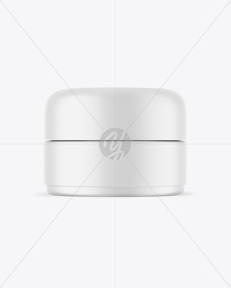 Matte Cosmetic Jar Mockup