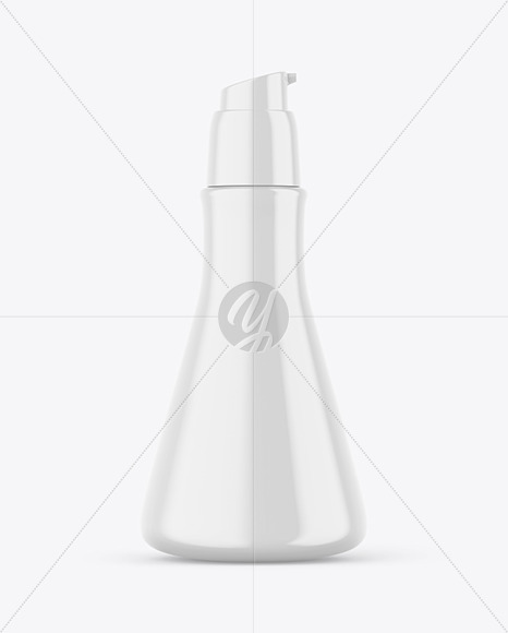 Glossy Pump Bottle Mockup