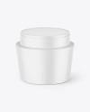 Matte Cosmetic Jar Mockup