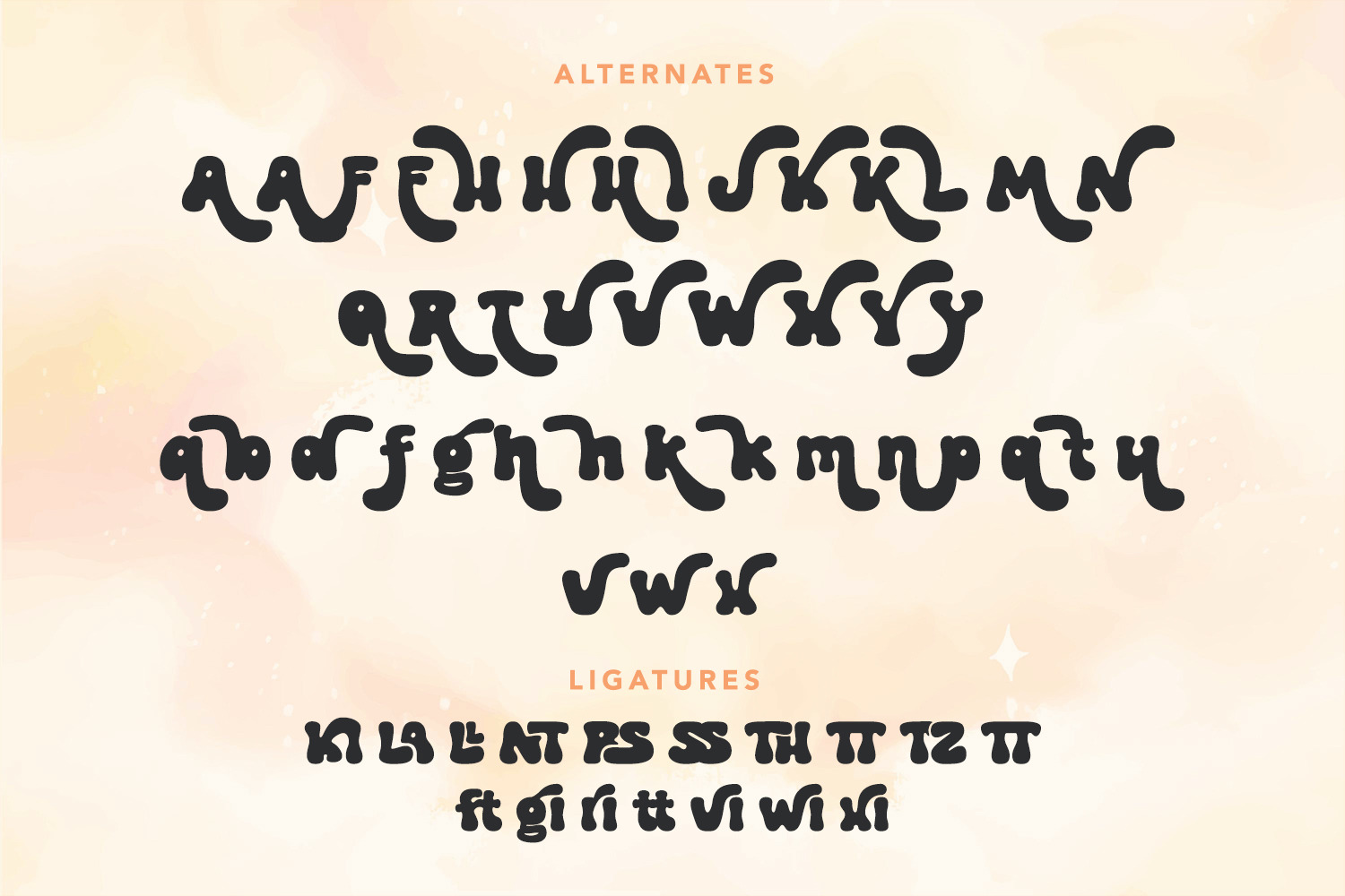 Pretty Kelly - Groovy Display font Pretty Kelly - Groovy Display font
