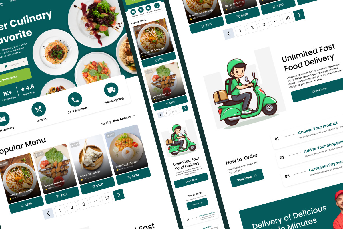 Foodies - Food Delivery Landing Page V2