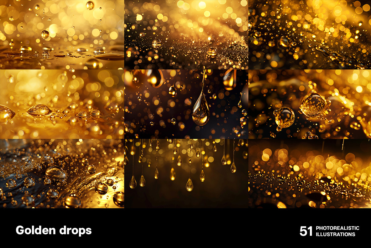 Golden drops Golden drops