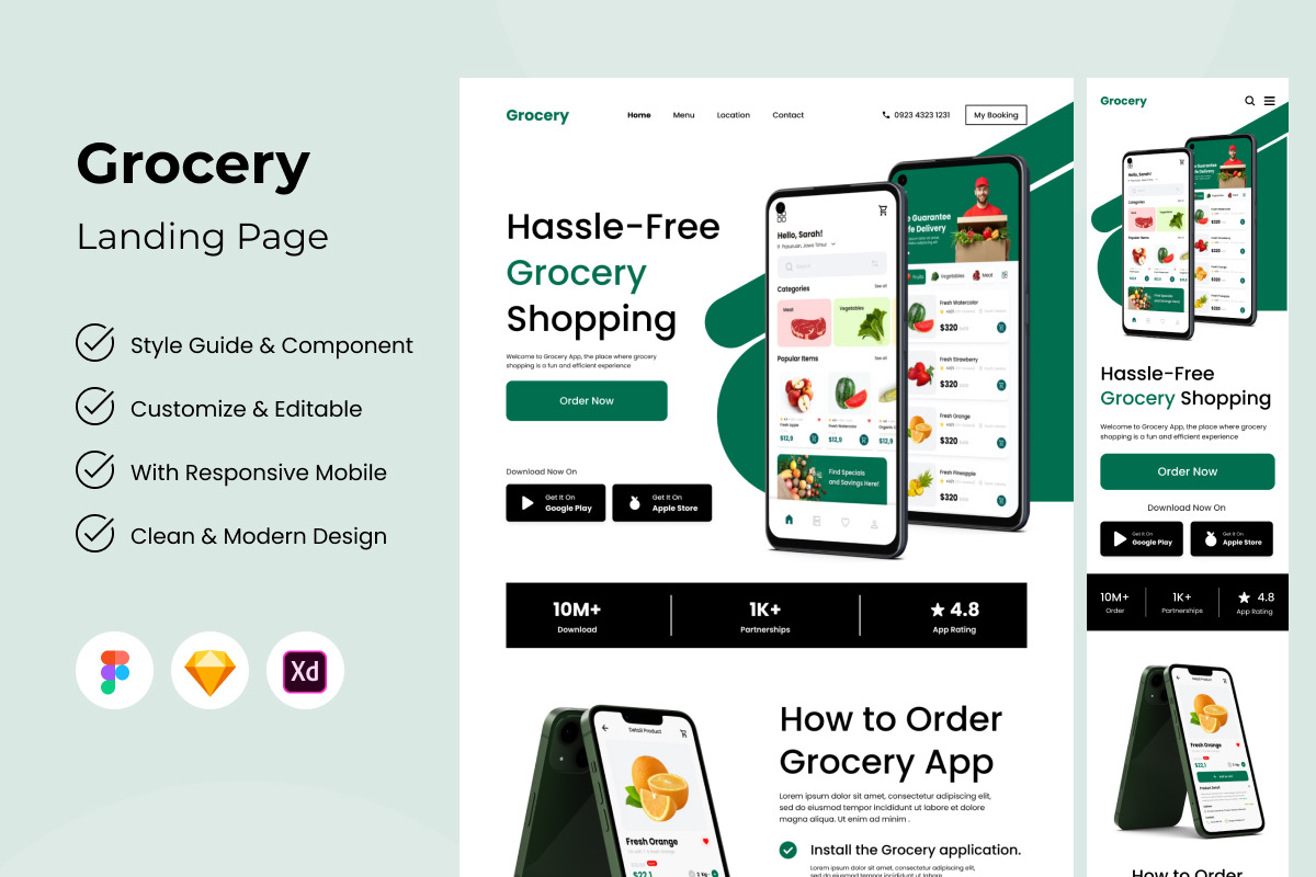 Grocery - Food Delivery Landing Page Grocery - Food Delivery Landing Page