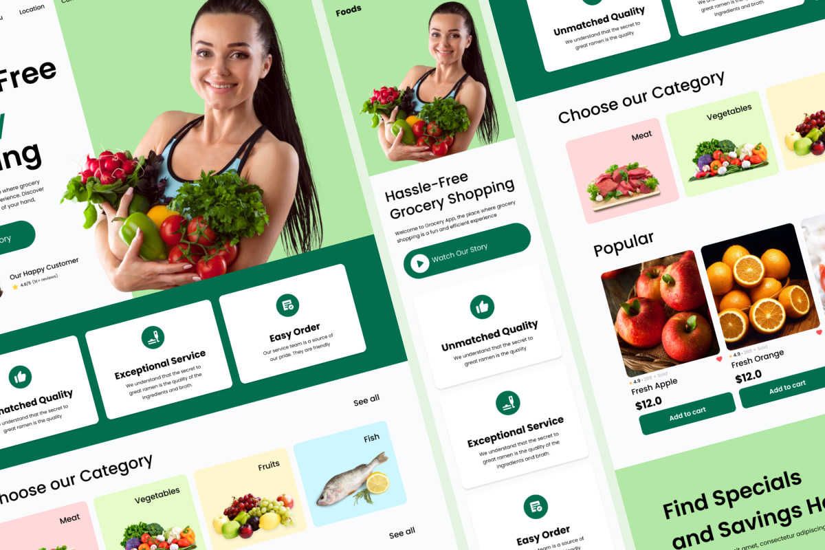 Foods - Grocery Landing Page Foods - Grocery Landing Page