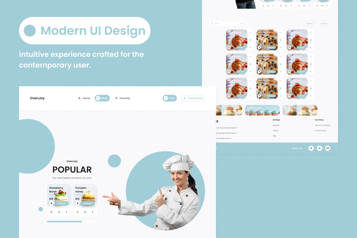 OvenJoy - Bakery Shop Landing Page V2