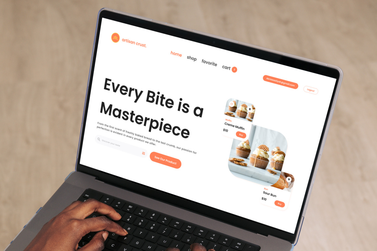 Artisan Crust - Bakery Shop Landing Page