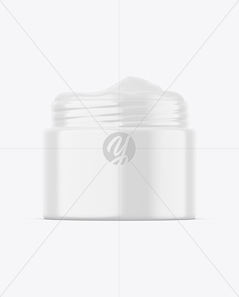 Glossy Cosmetic Jar Mockup