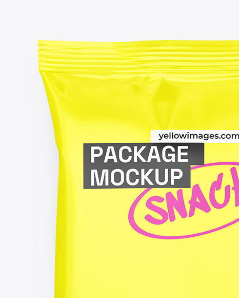 Matte Snack Package Mockup