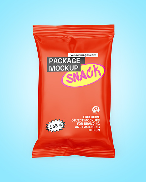 Matte Snack Package Mockup