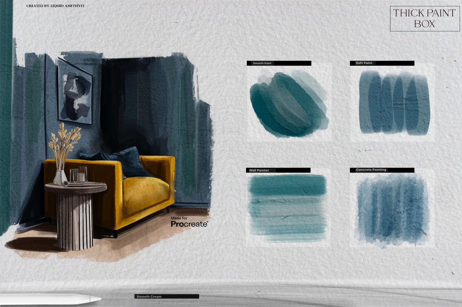 Thick Paint Box for Procreate Thick Paint Box for Procreate