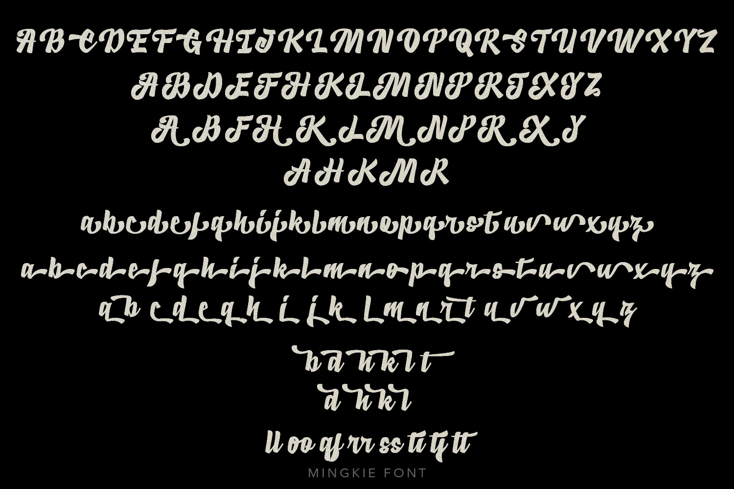 Mingkie Modern Script Mingkie Modern Script