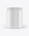 Matte Jar With Powder Mockup