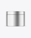 Metallic Cosmetic Jar Mockup