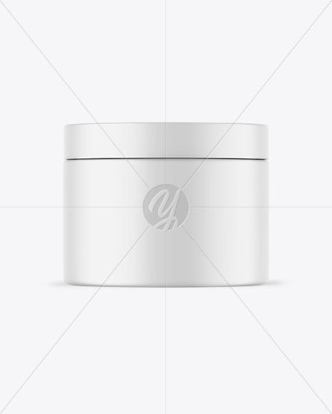 Matte Cosmetic Jar Mockup