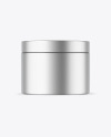 Matte Metallic Cosmetic Jar Mockup