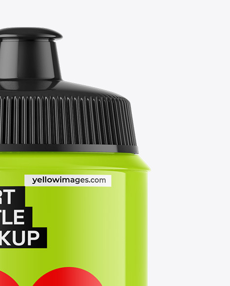Glossy Sport Bottle Mockup Glossy Sport Bottle Mockup