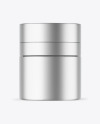 Matte Metallic Cosmetic Jar Mockup