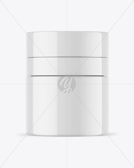 Glossy Cosmetic Jar Mockup
