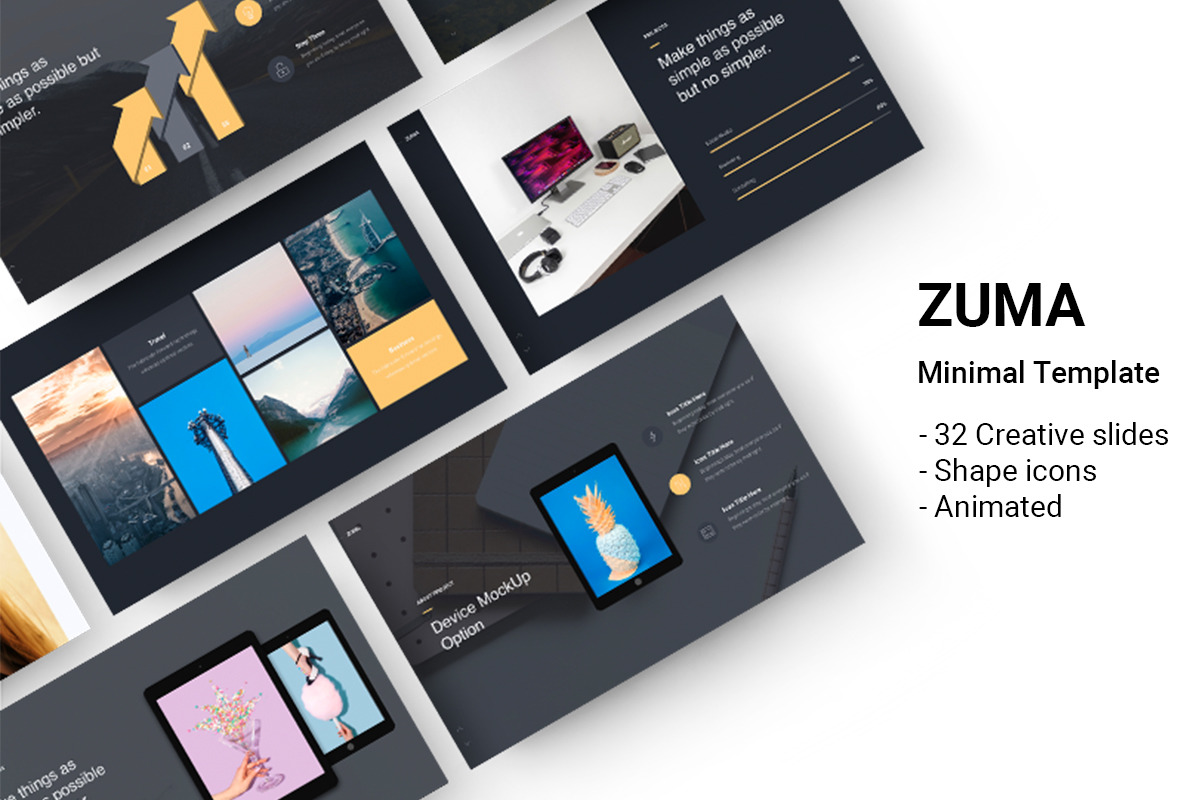 ZUMA - Minimal &amp; Creative Template (Keynote)