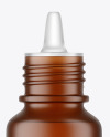 Amber Frosted Bottle with Dropper Tip Mockup