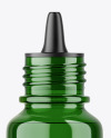 Green Bottle with Dropper Tip Mockup