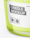 Clear Glass Candle Mockup