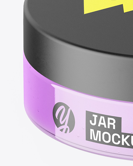 Clear Glass Jar Mockup