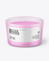 Frosted Glass Candle Mockup