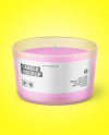 Frosted Glass Candle Mockup